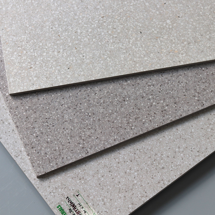 скида баков 60x60cm плитка Terrazzo фарфора белого серого небольшого анти- деревенская справляясь