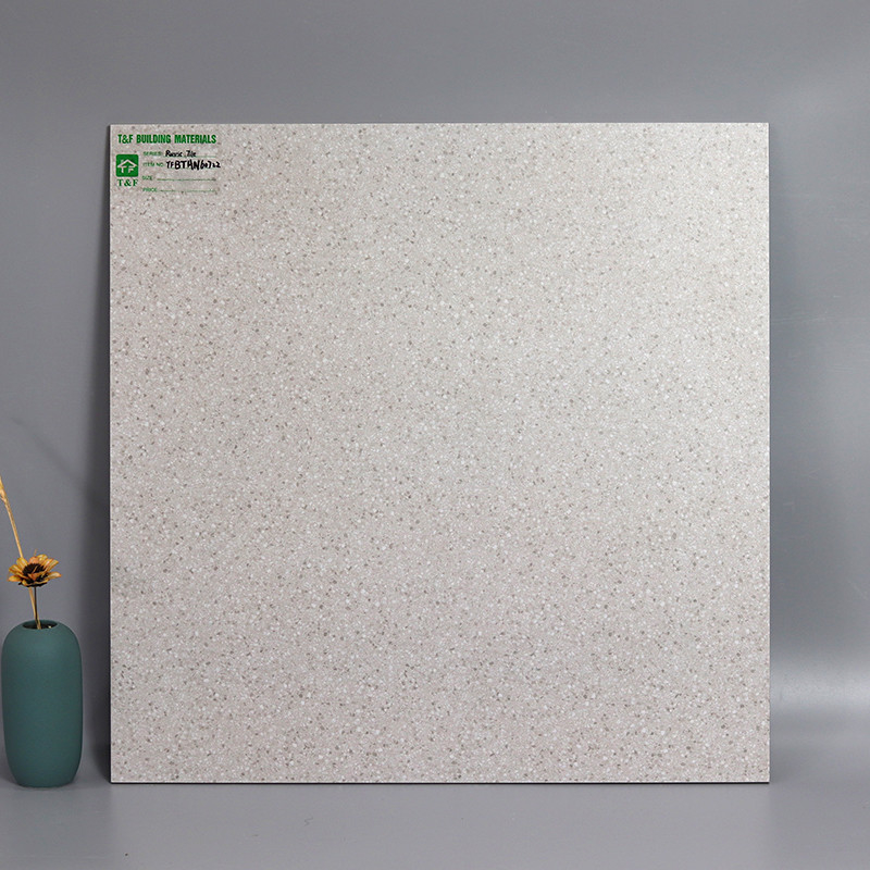 скида баков 60x60cm плитка Terrazzo фарфора белого серого небольшого анти- деревенская справляясь