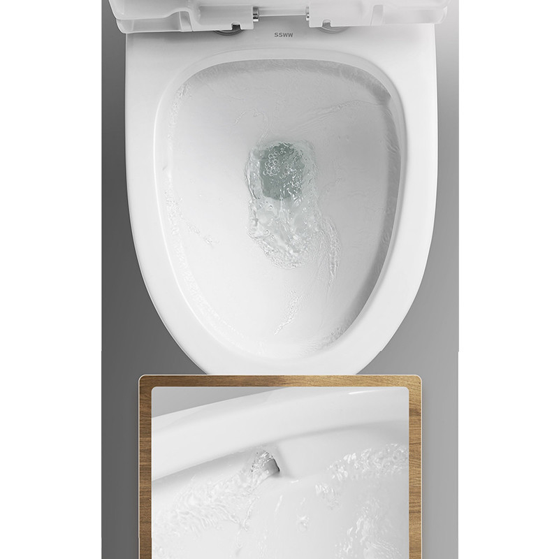 Установленный пол цельного сифона 4,2/6L туалета Bathroom керамического двойного топя -