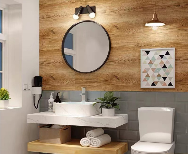 Водоустойчивой установленный стеной цвет шкафа зеркала тщеты Bathroom европейский модельный деревянный