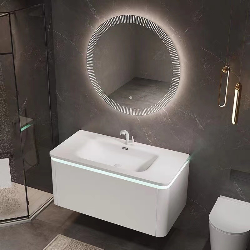 Шкафа зеркала тщеты Bathroom роскошного отеля тип смертной казни через повешение стены раковины современного одиночный