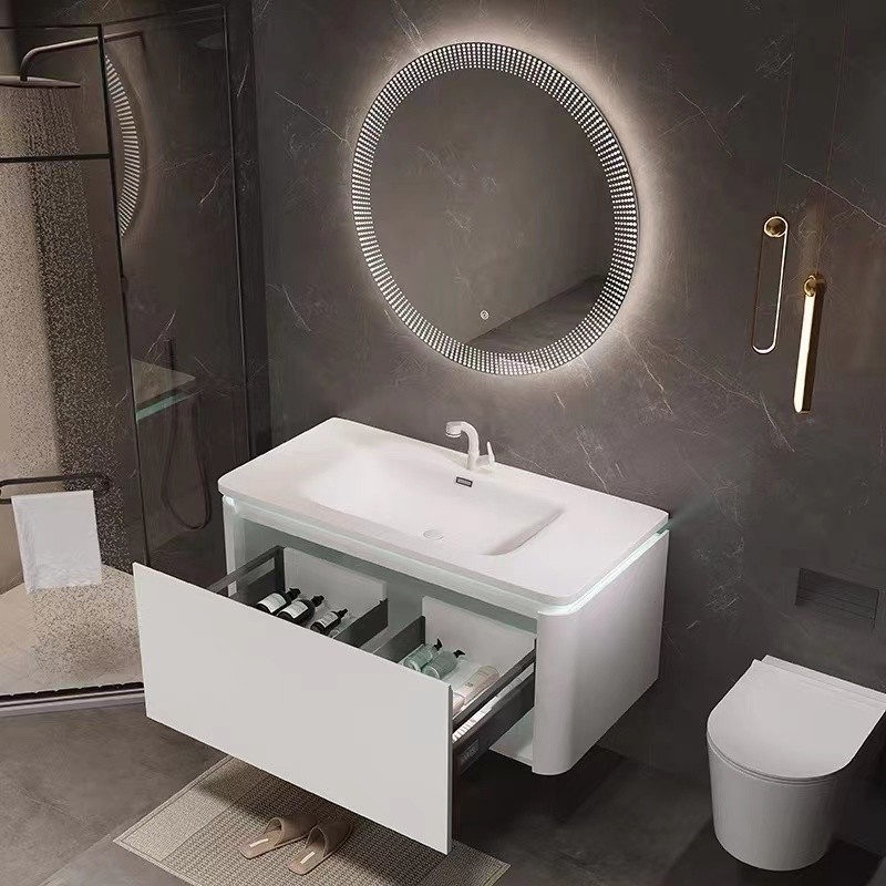 Шкафа зеркала тщеты Bathroom роскошного отеля тип смертной казни через повешение стены раковины современного одиночный