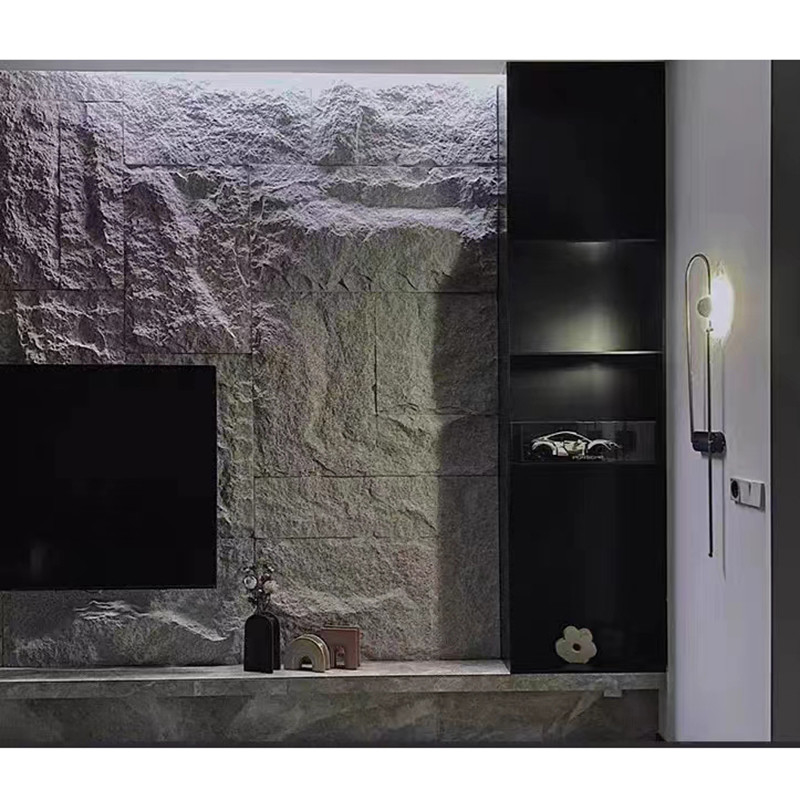Плакирования стены 3D полиуретана культуры Faux PU панели искусственного крытого на открытом воздухе каменные