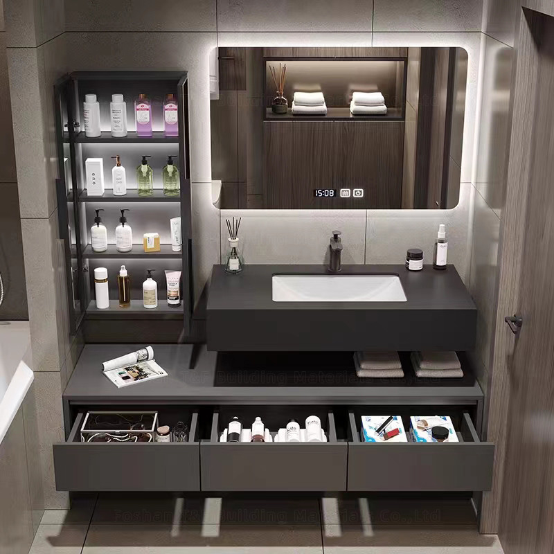 блоки тщеты Bathroom 60cm с раковиной и бортовой стеной шкафа повиснули водоустойчивый набор шкафа Bathroom