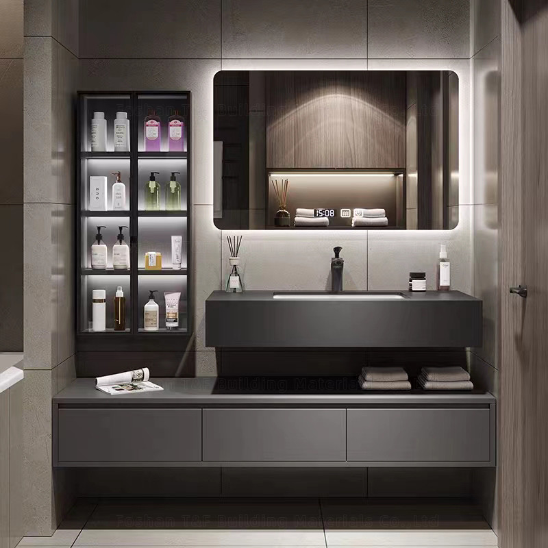 блоки тщеты Bathroom 60cm с раковиной и бортовой стеной шкафа повиснули водоустойчивый набор шкафа Bathroom