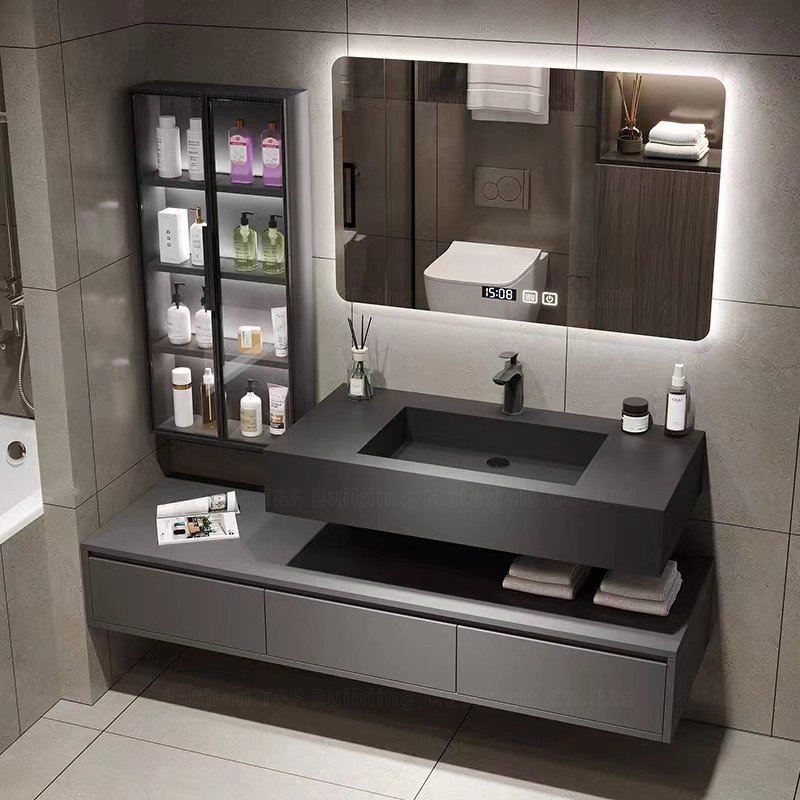 блоки тщеты Bathroom 60cm с раковиной и бортовой стеной шкафа повиснули водоустойчивый набор шкафа Bathroom
