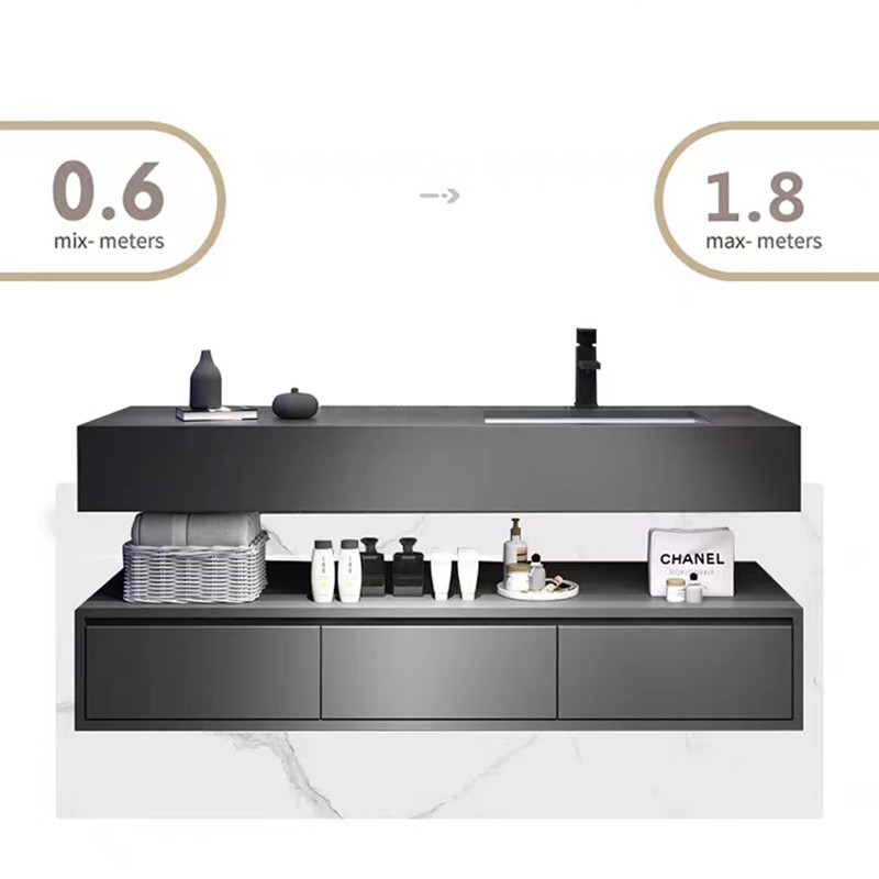блоки тщеты Bathroom 60cm с раковиной и бортовой стеной шкафа повиснули водоустойчивый набор шкафа Bathroom