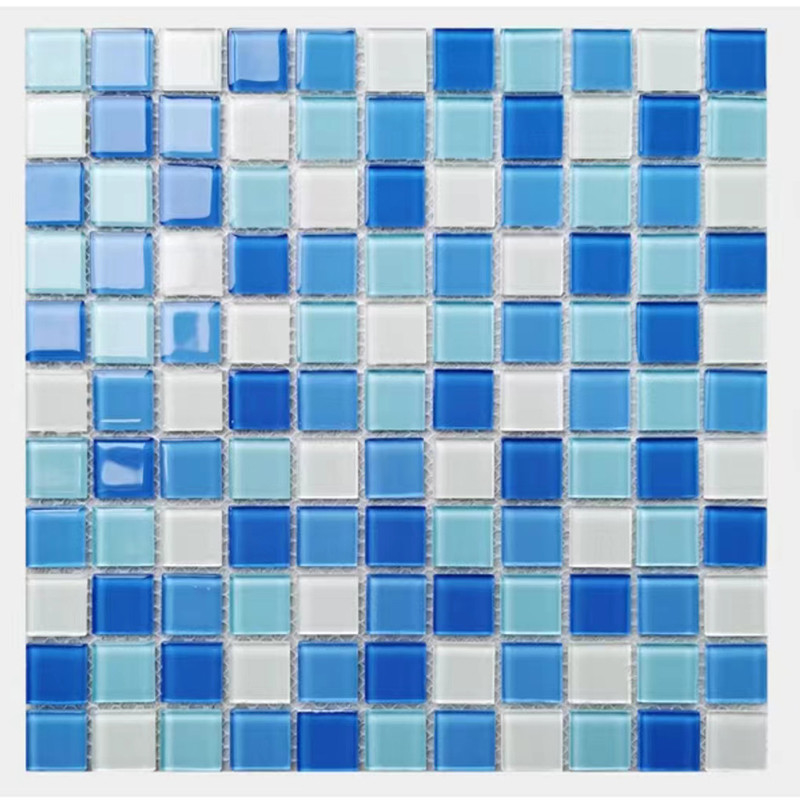 300х300мм Кристальное стекло Мозаичная плитка для ванной бассейн Кухня Backsplash