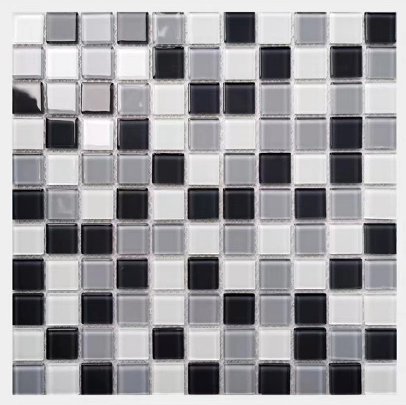 300х300мм Кристальное стекло Мозаичная плитка для ванной бассейн Кухня Backsplash