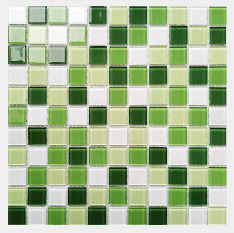 300х300мм Кристальное стекло Мозаичная плитка для ванной бассейн Кухня Backsplash