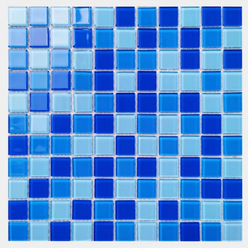 300х300мм Кристальное стекло Мозаичная плитка для ванной бассейн Кухня Backsplash