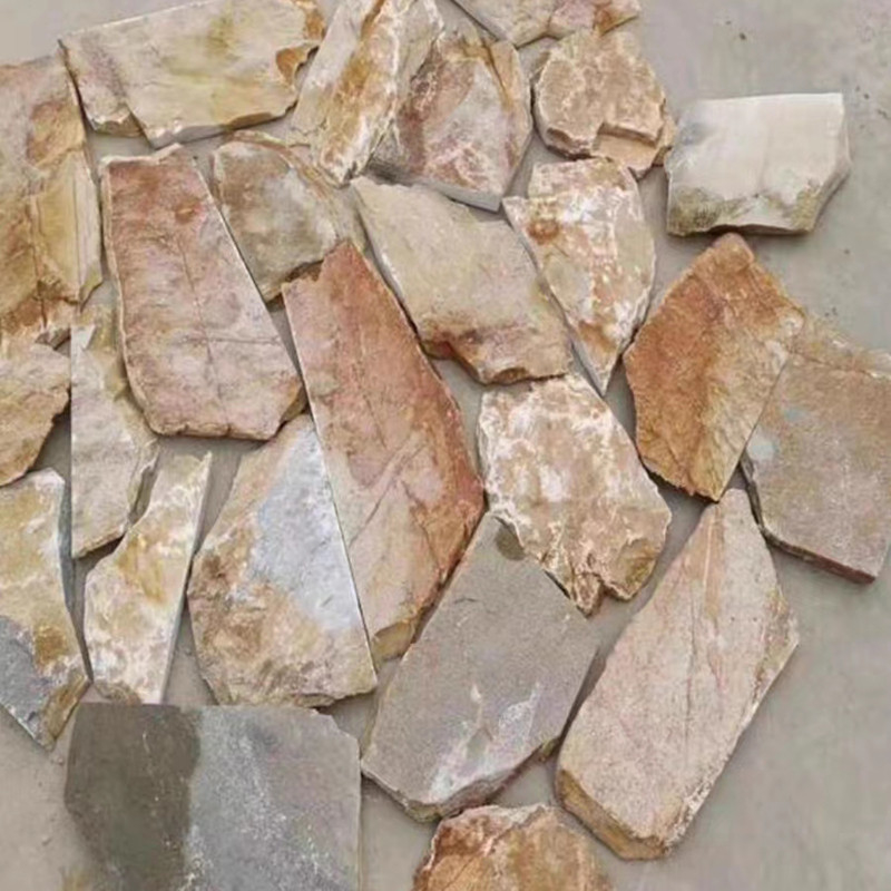 естественным мраморным открытый сад Flagstone камней 3D случайным ржавым зацепленный шифером справляясь плитки стены Pavers