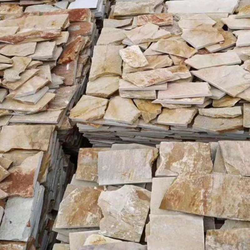естественным мраморным открытый сад Flagstone камней 3D случайным ржавым зацепленный шифером справляясь плитки стены Pavers
